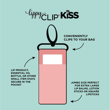 LippyClipKISS Lip Balm Holder for TMLL Lip Drip: Gold / Leopard